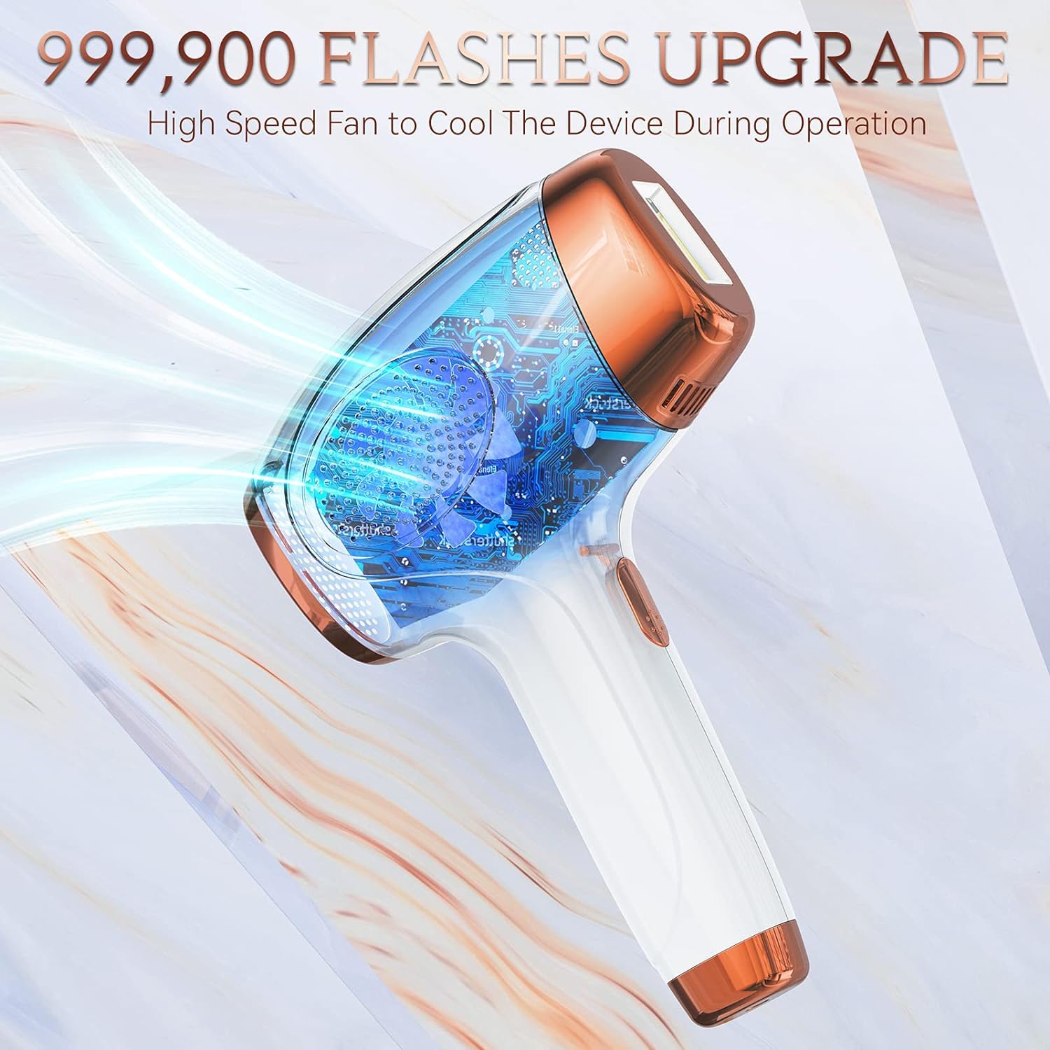 IPL Hair Removal, Laser Permanent Hair Removal for Women and Men, 999900 Flashes UPGRADED At-Home Hair Removal Device for Facial Legs Arms Whole Body Treatment