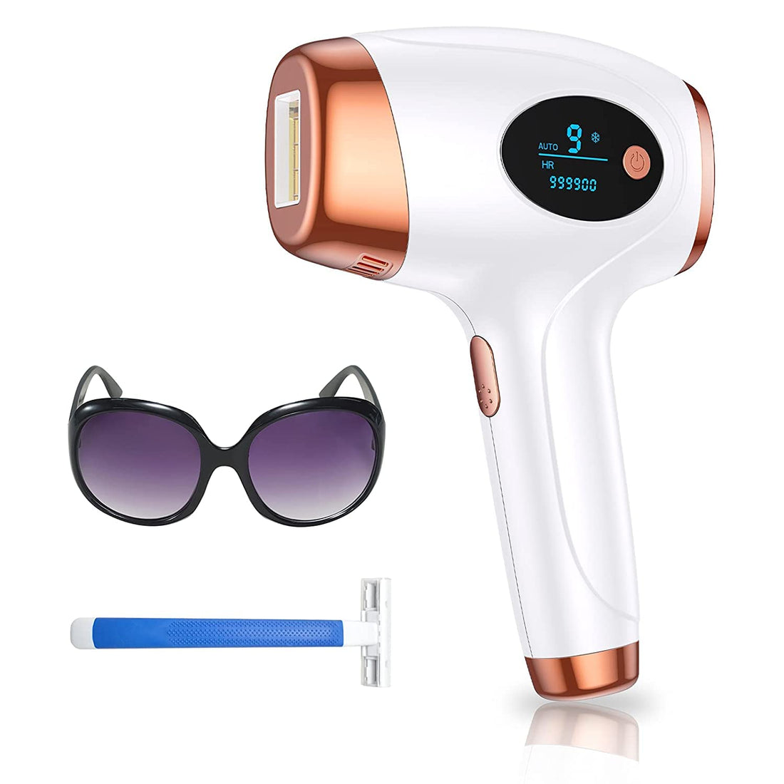 IPL Hair Removal, Laser Permanent Hair Removal for Women and Men, 999900 Flashes UPGRADED At-Home Hair Removal Device for Facial Legs Arms Whole Body Treatment