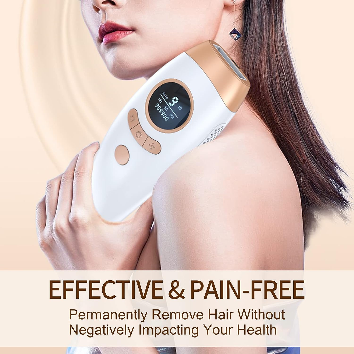 IPL Hair Removal for Women and Men, Laser Permanent Painless Hair Removal for Armpits, Bikini Line and Whole Body Use